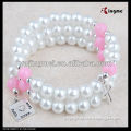 8mm white imitation pearl wrap rosary bracelet,catholic store